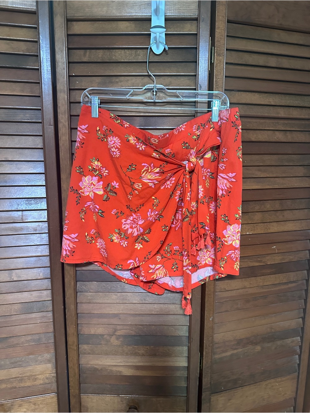 Torrid Floral Tie-Waist skort
